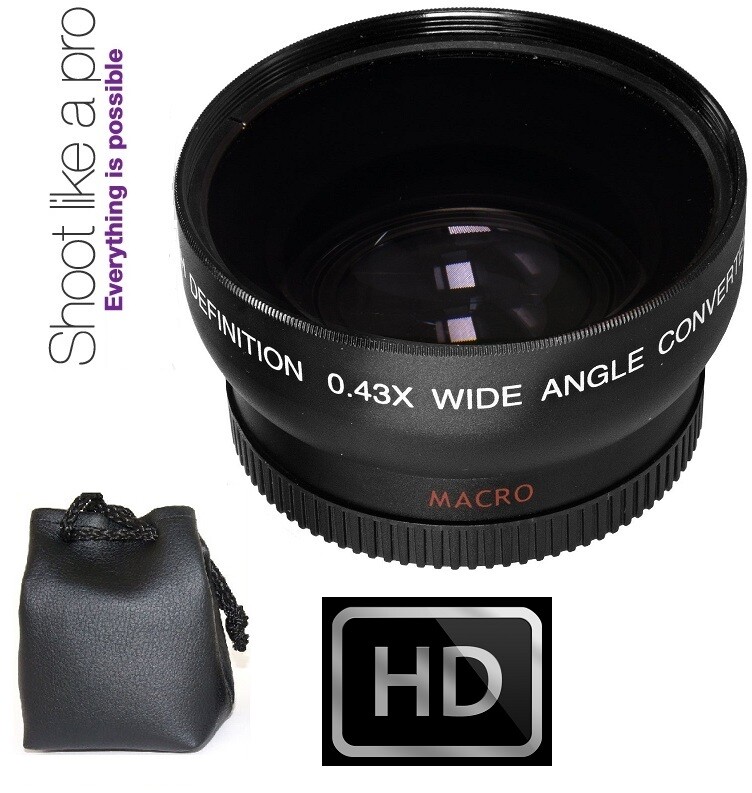 HD WIDE ANGLE WITH MACRO LENS FOR SONY HDR-CX305e