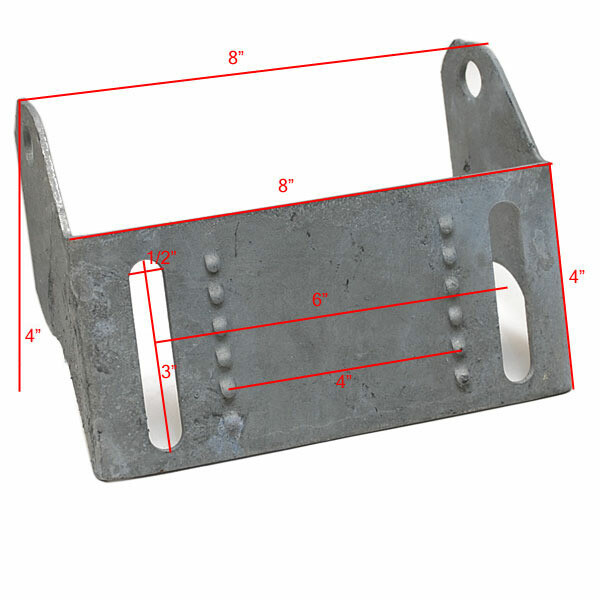 Boat Trailer Keel Roller Bracket | 8 Inch