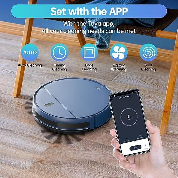 ZCWA Robotic Vacuum and Mop Blue BR151 Missing Accessories