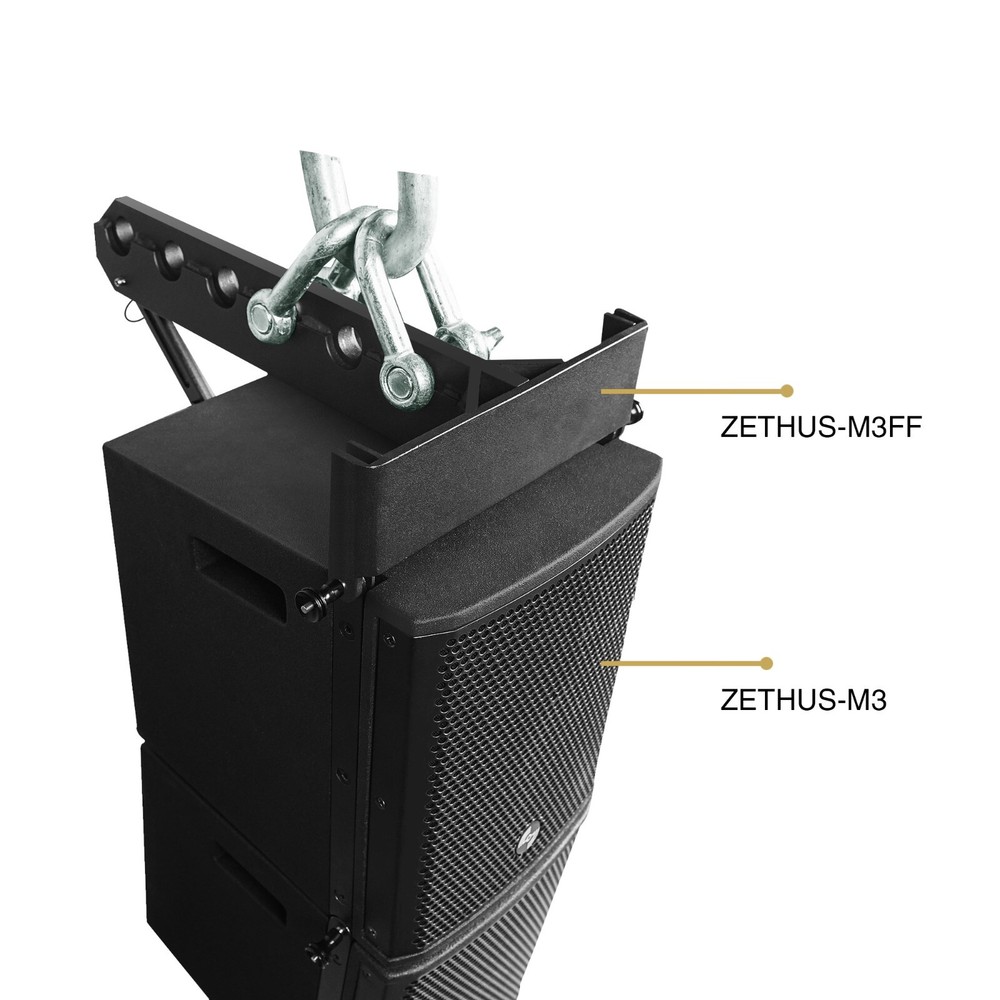 Sound Town Powered Compact Line Array Set, 4 Spkr+Frame, Class-D Amp(ZS-M3PWX4)