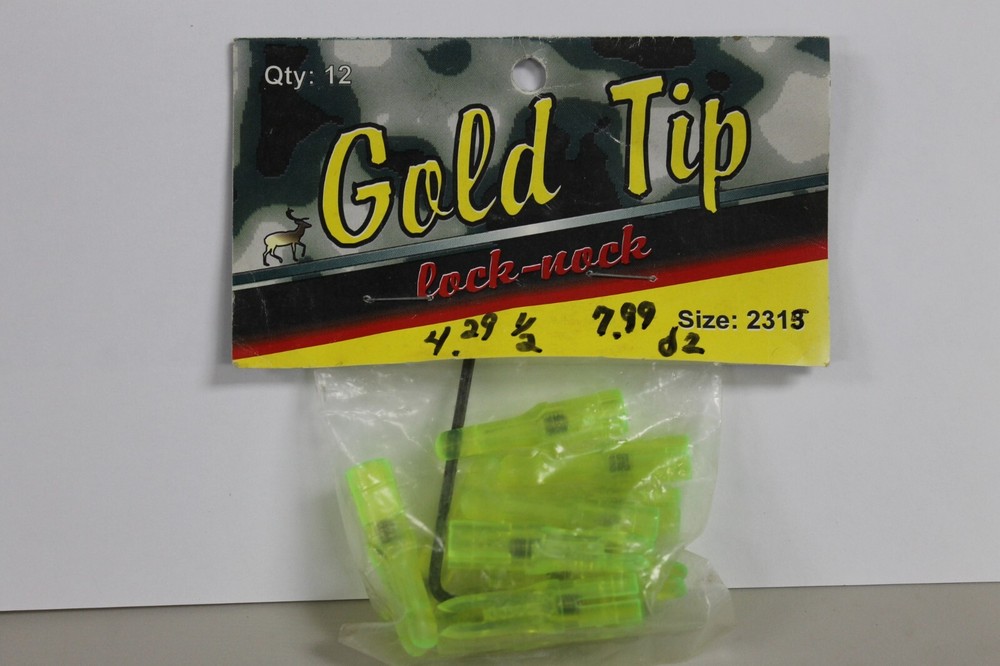 Gold Tip Lock-Nock - Size 2313 - 1 Dozen - Green