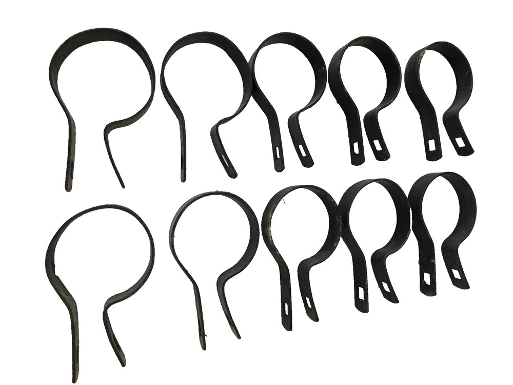 10-Pack Black Chain Link Tension Bands 2.5"