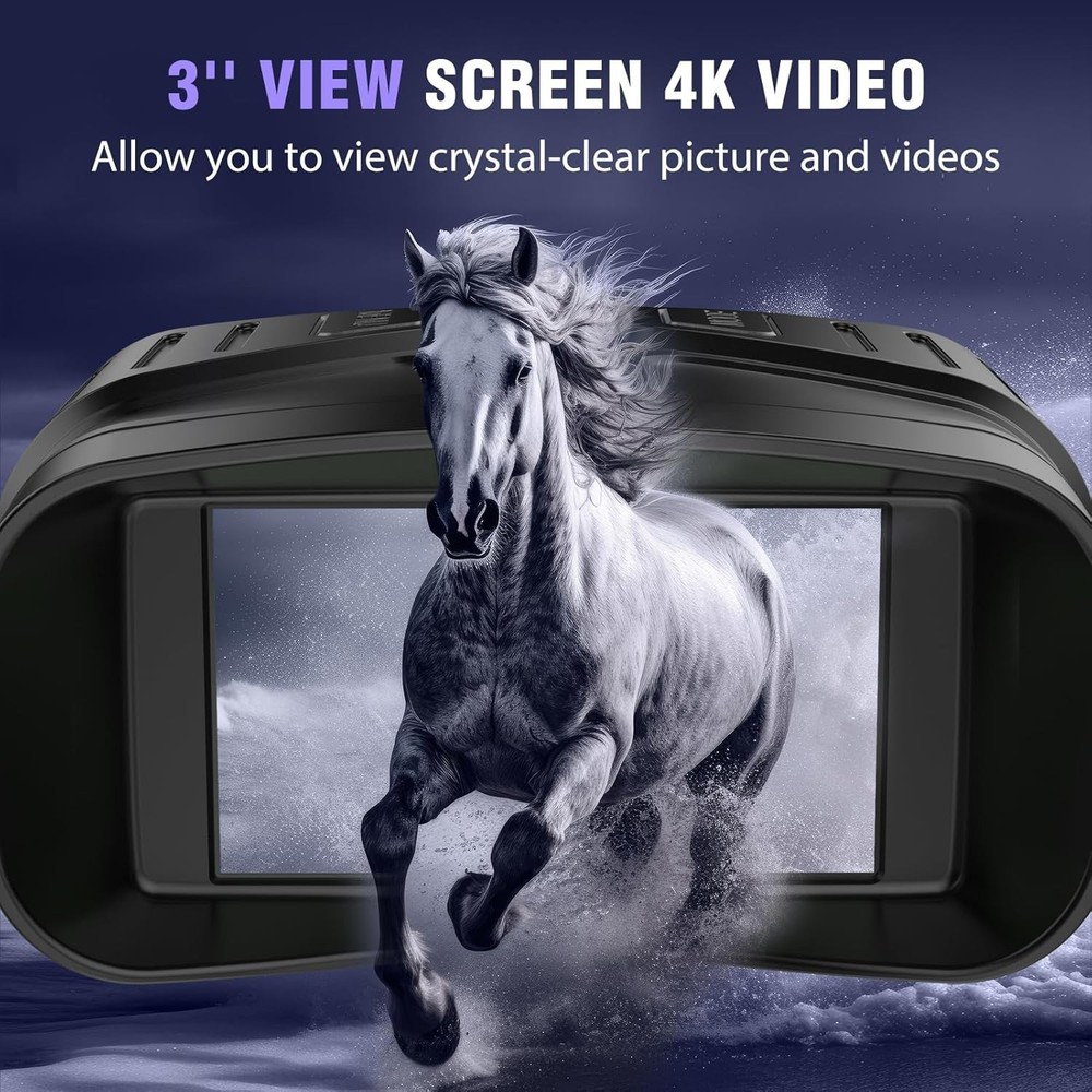 Lightweight Night Vision Goggles - 3'' HD Screen