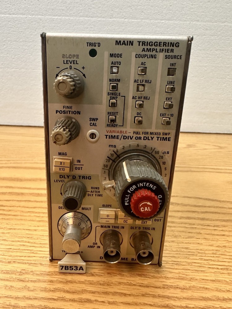 TEKTRONIX model 7B53A Dual Time Base Main Triggering Amplifier Module