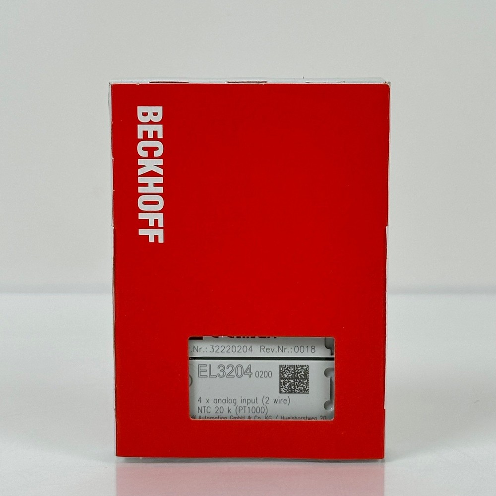 (NEW) BECKHOFF EL3204 4 Channel Analog Input PLC Module EL3204-0200 (USA Seller)
