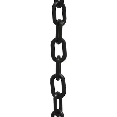 Plastic Chain, Black, 100 Ft Length, Gloss, 51003-100
