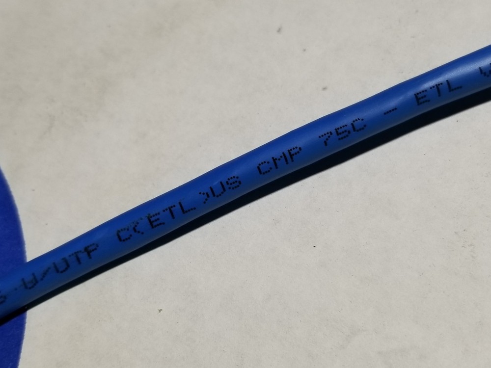 Commscope CS37P 23/4P Cat6 U/UTP WebTrak Plenum Network Cable CMP Blue /100ft