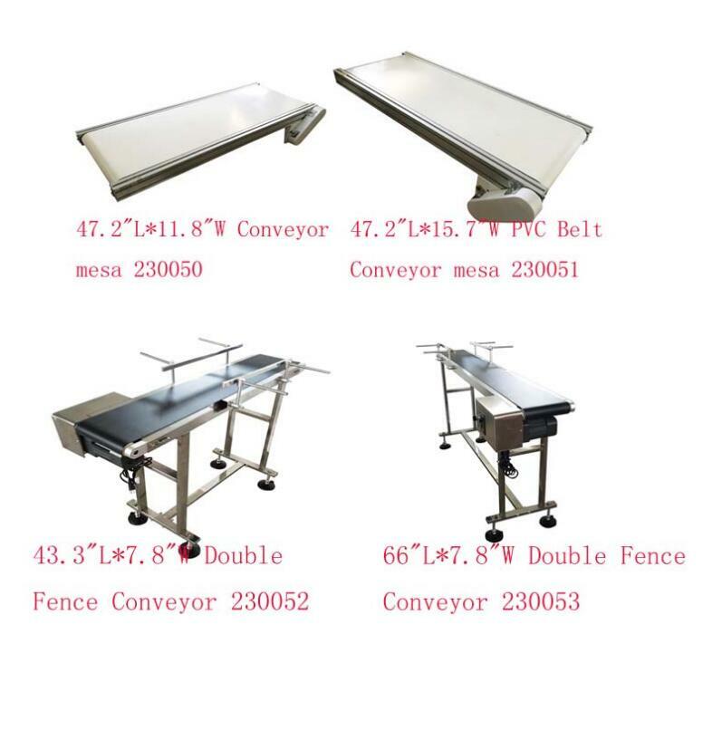 Updated Hot Sale 110V Various Sizes Width & Length Belt Conveyor System