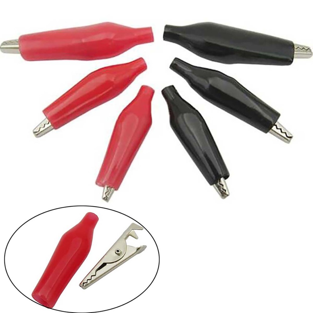 Red&Black Small/Medium/Large Alligator Clips/Crocodile For Test Wire Connection