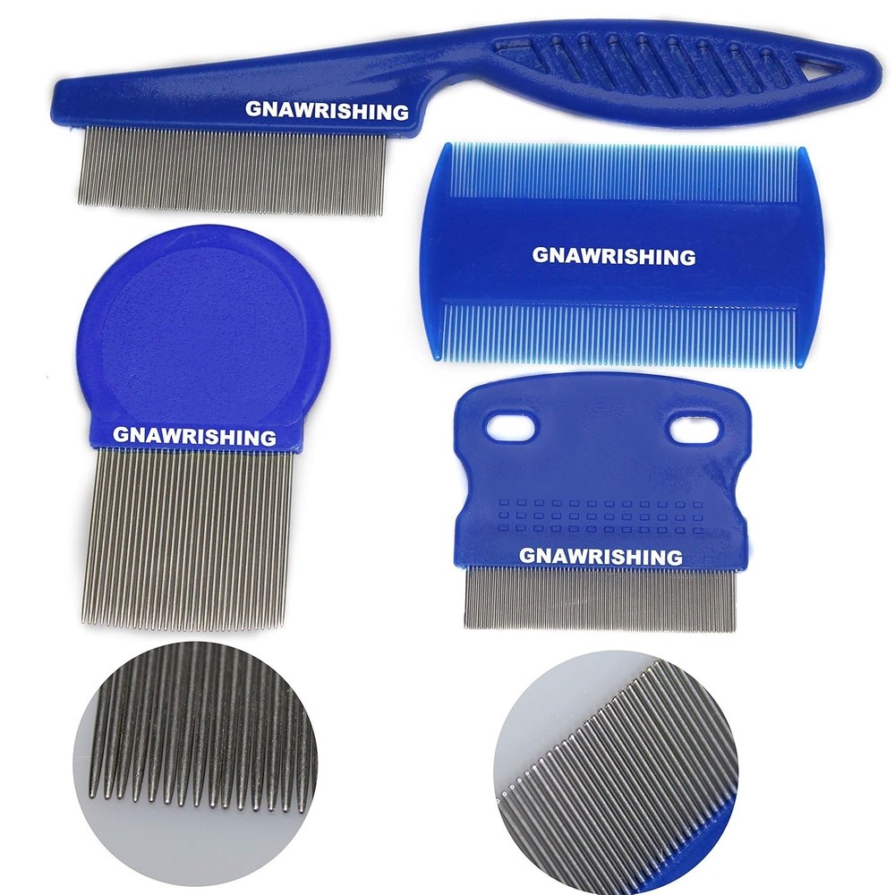 High-Strength Stainless Steel Flea Combs – Essential Pet Grooming Tools