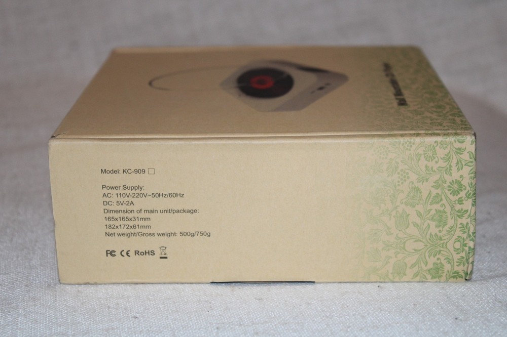 "Read" -- Portable Wall Mountable Bluetooth CD Player with Remote Control Green