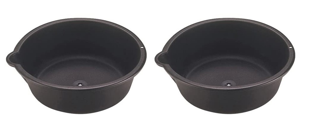 Custom Accessories 31118 Oil Drain Pan (2) Black