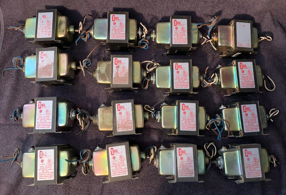 CORE COMPONENTS TRANSFORMER 10011DHCB**Class 2**120V**50/60HZ**24V**96VA**