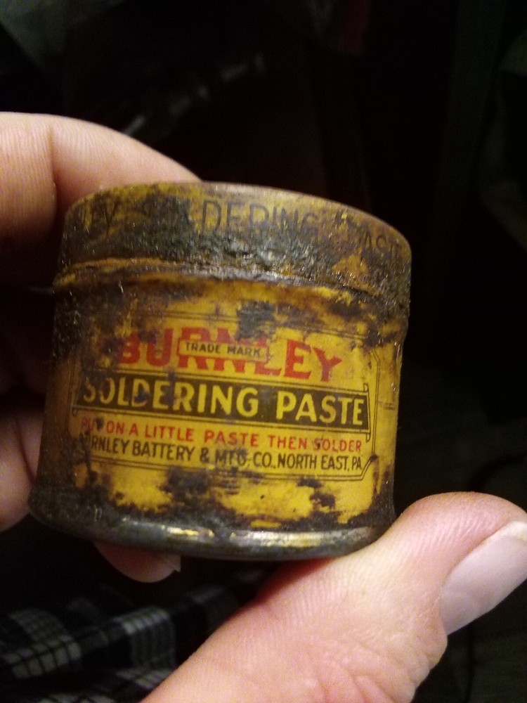 Vintage Burnley Soldering Paste