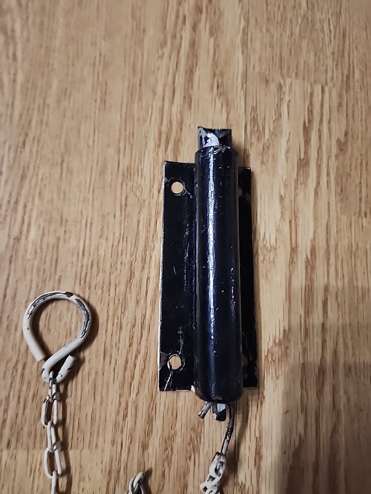 Antique Vintage Spring Loaded Barn Gate Door Latch Lock with Pull Chain
