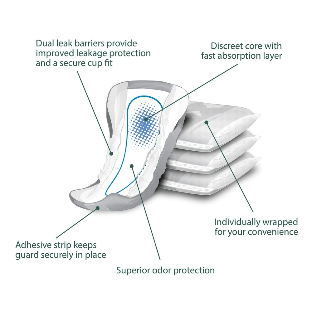 Assurance Men’s Guards, Maximum Absorbency, 52 Count
