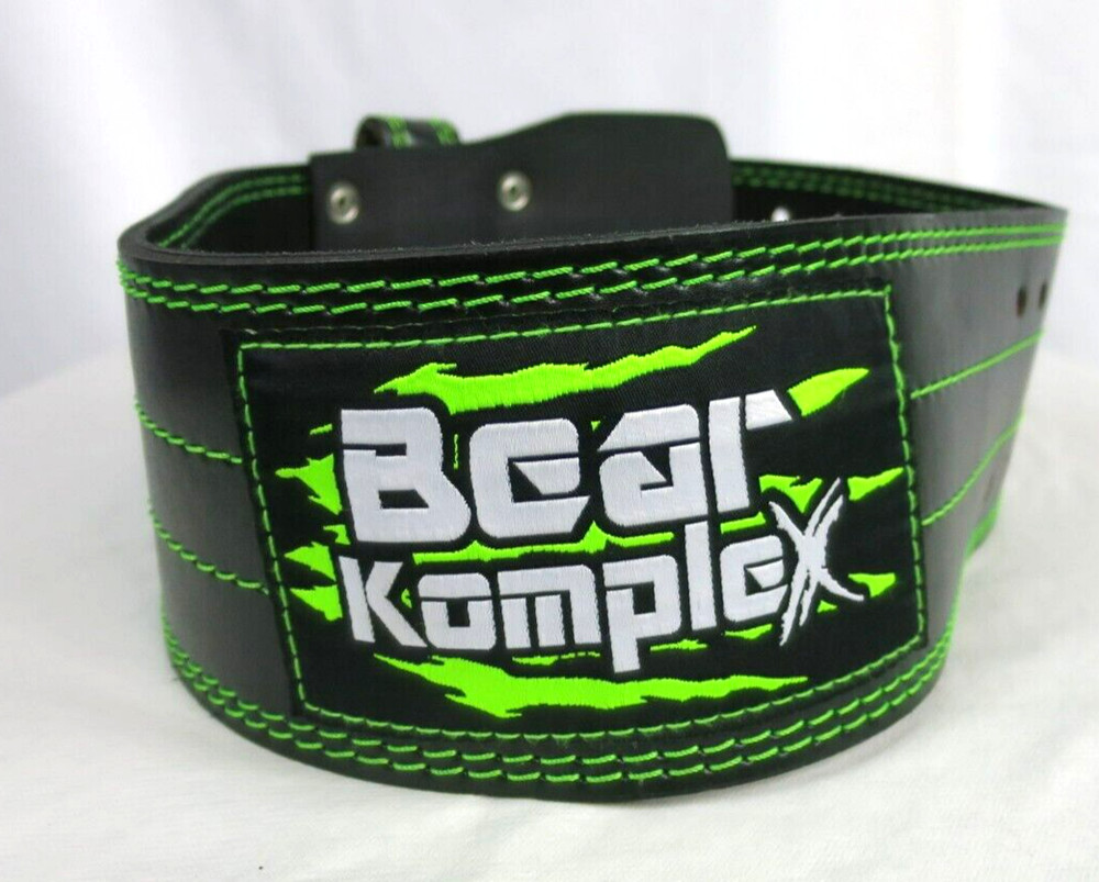 BEAR KompleX Genuine Leather Adjustable Weightlifting Belt Small 22-32