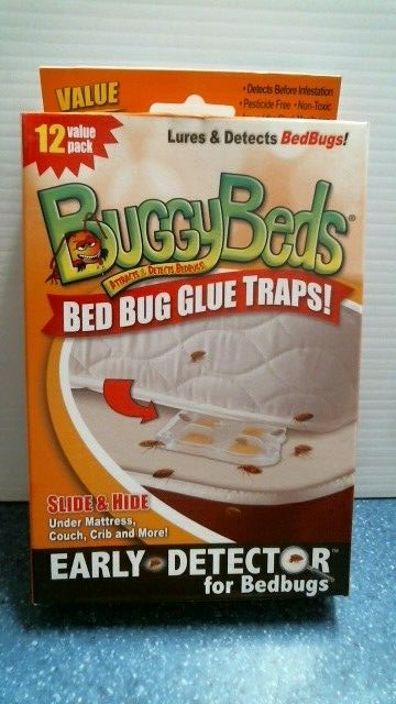 Buggy Bed Bed Bug Glue Traps 12 Pack (00305) FS