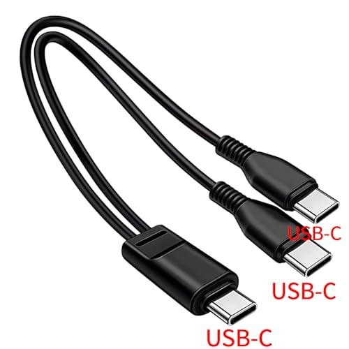 Pack Mutil USB C Cable,in1 Multiple Type C Charging,A Dual 3.3FT 2 Black