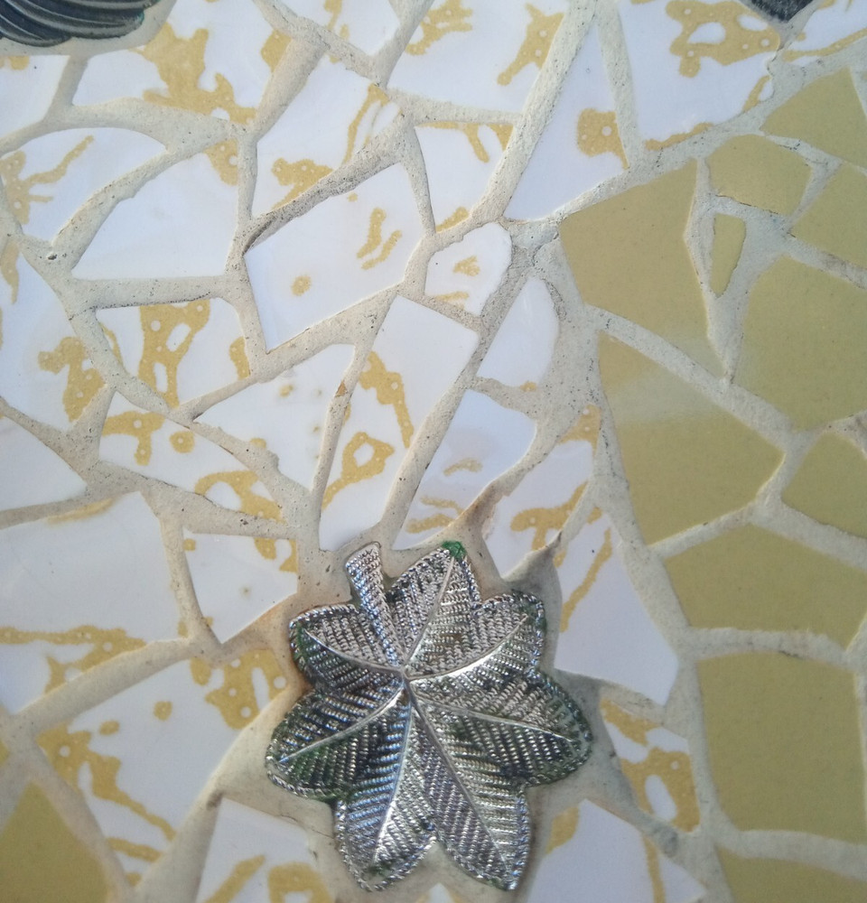 George Briard Tiled Tray 12" x 7" featuring Airforce silver tags