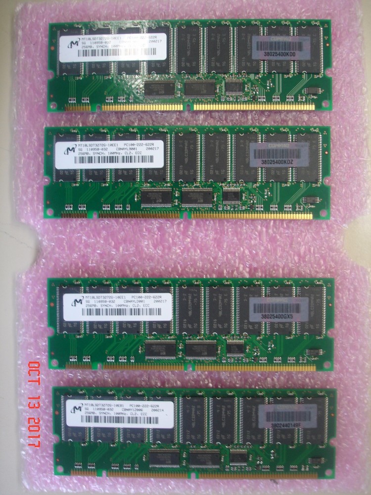 3X-MS810-EA 1GB (4 x 256MB) MEMORY KIT 4  ALPHASERVER DS20L PC100 SYNCH CL2 ECC