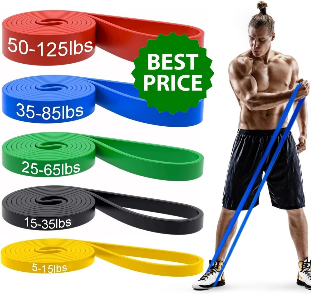 Pull Up Bands, Resistance Bands, Pull Up Assistance Bands Set for Men & Women, E