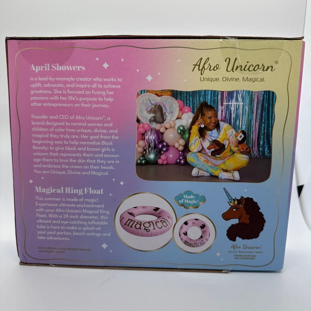Afro Unicorn Unique Ring Float Inflatable