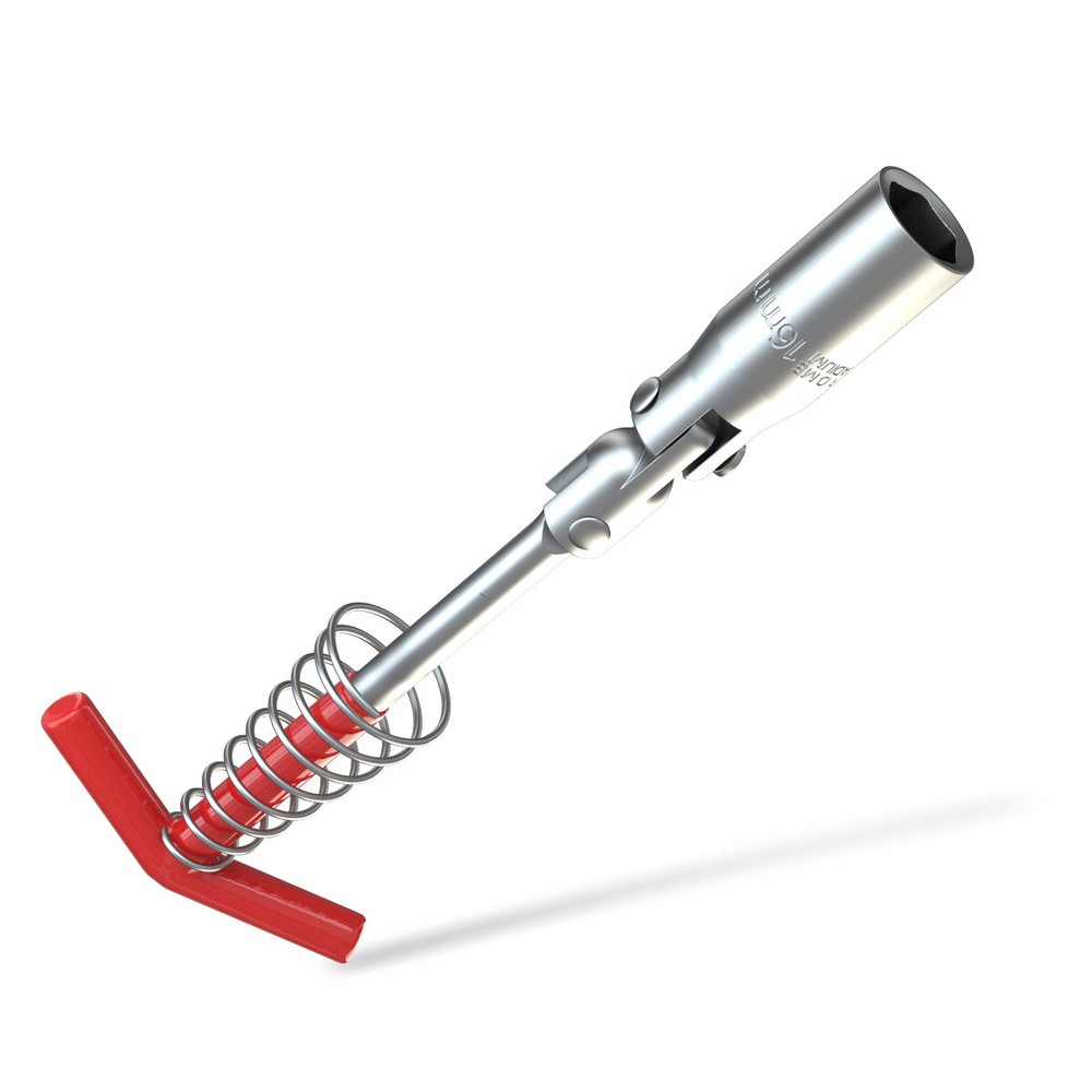 Spark Plug Removal Tool 16mm T-Bar T-Handle Flexible Spanner Socket Wrench Tool
