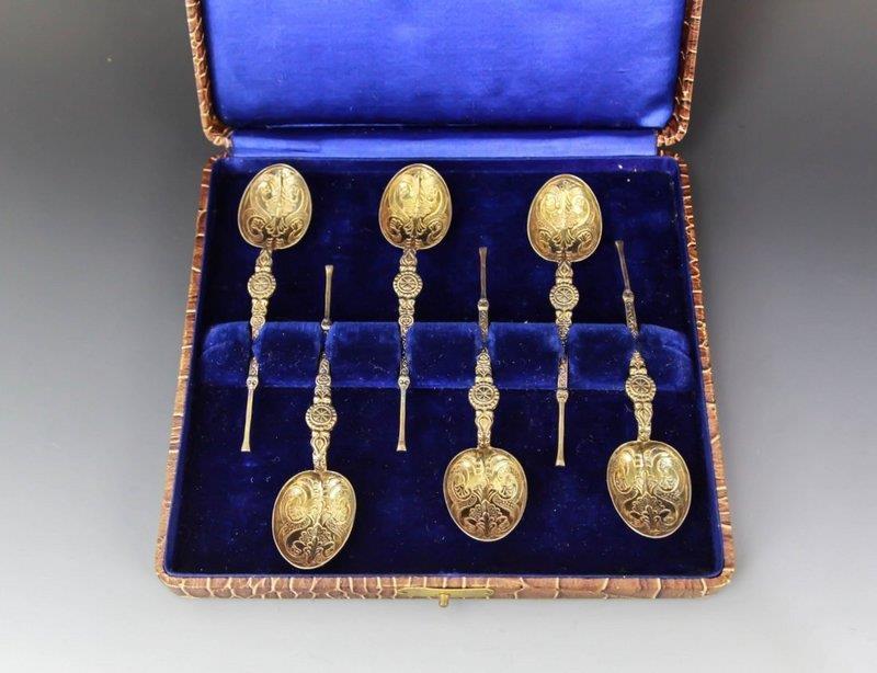 Fine English Set of Silver Tea Spoon,
