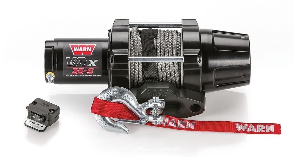 Warn 101030 Vehicle Mounted Waterproof 12 Volt 3500 lb Line Pull Capacity