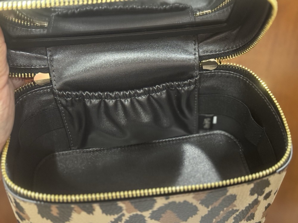 Coach Cosmetic Case With Leopard Print NWT CCF43 In Leopard Multi