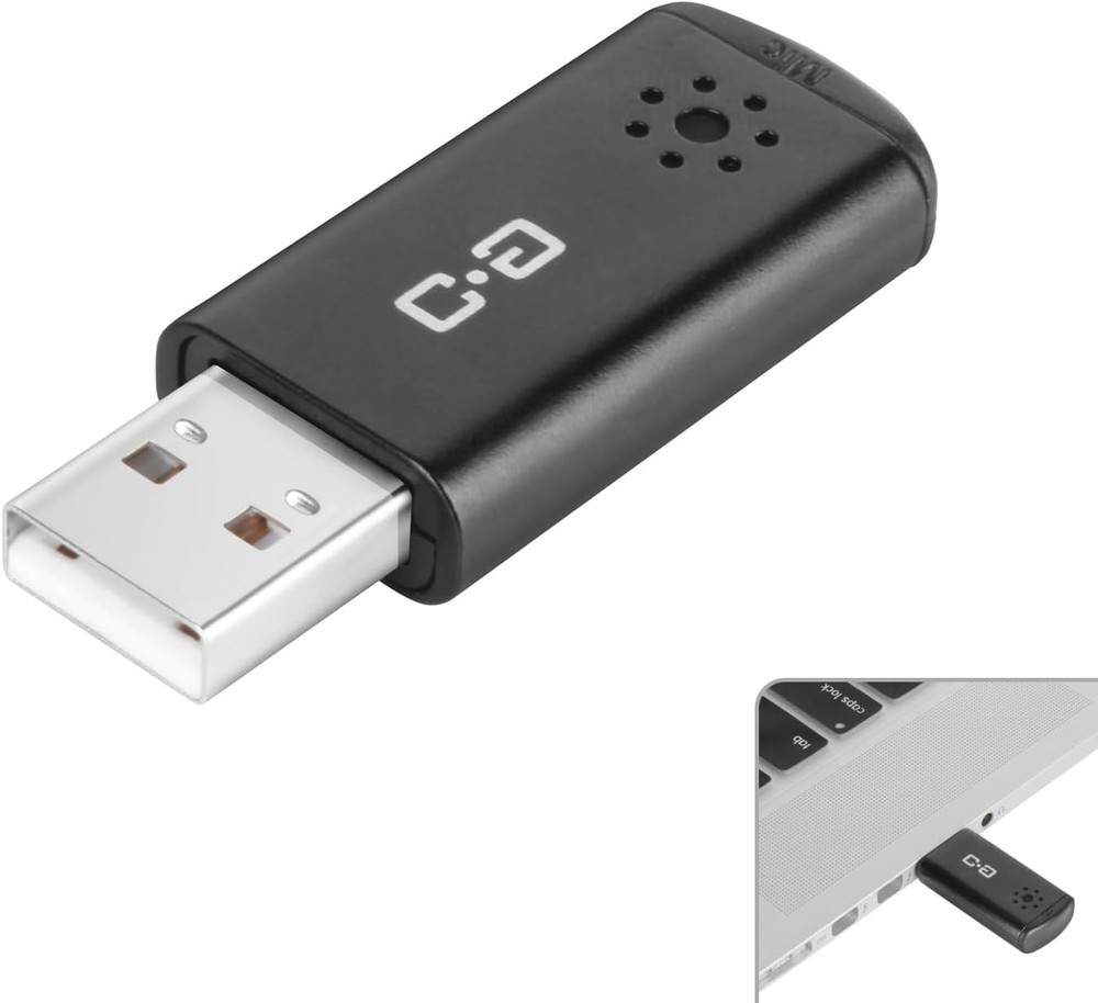 USB Microphone for Laptop Desktop High Sensitivity Clear Call Plug Play Cordless