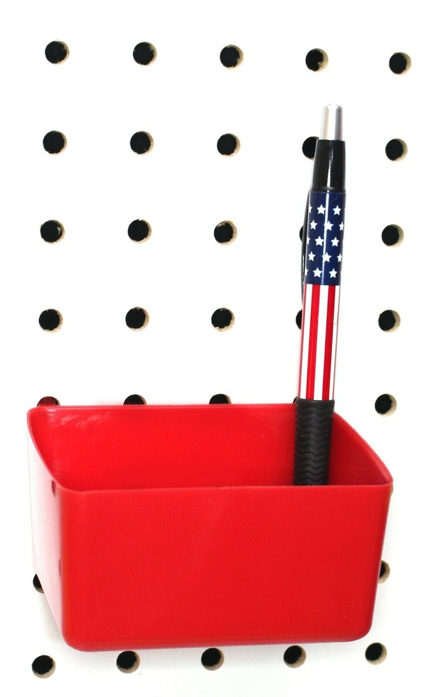 Small Plastic Red Pegboard Storage/Part Bins, Multi-Pack Pricing JSP Brand