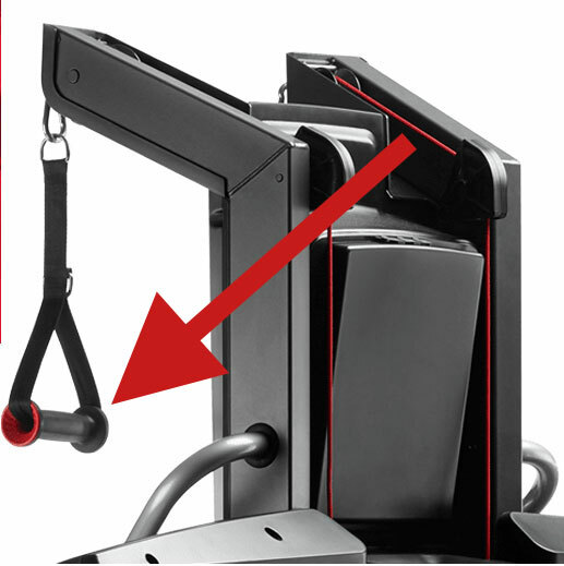 ONE USED BOWFLEX HVT Long Strap Two Loop Handle Grip