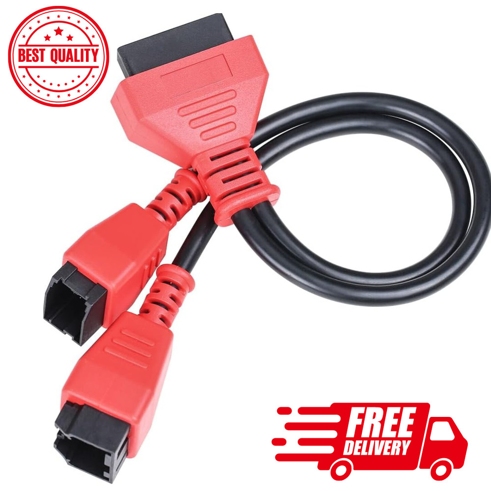 Zipelo Car Cable Adaptor for 12+8 Programming Cable Connector Vehicle OBD2 Diag