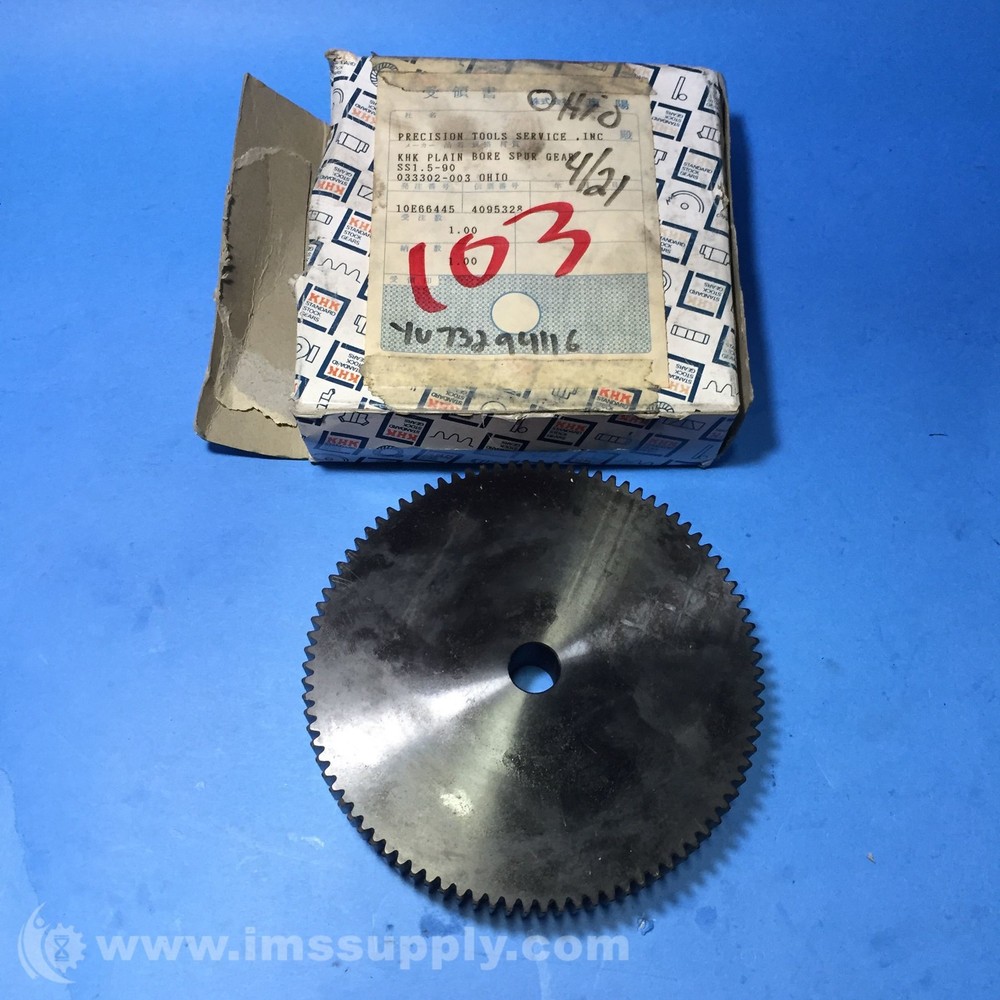 KHK SS1.5-90 Spur Gear FNOB