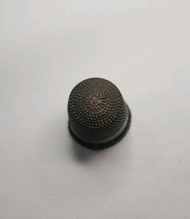 Sterling Silver Vintage Thimble 8, Sewing Accessory Tool