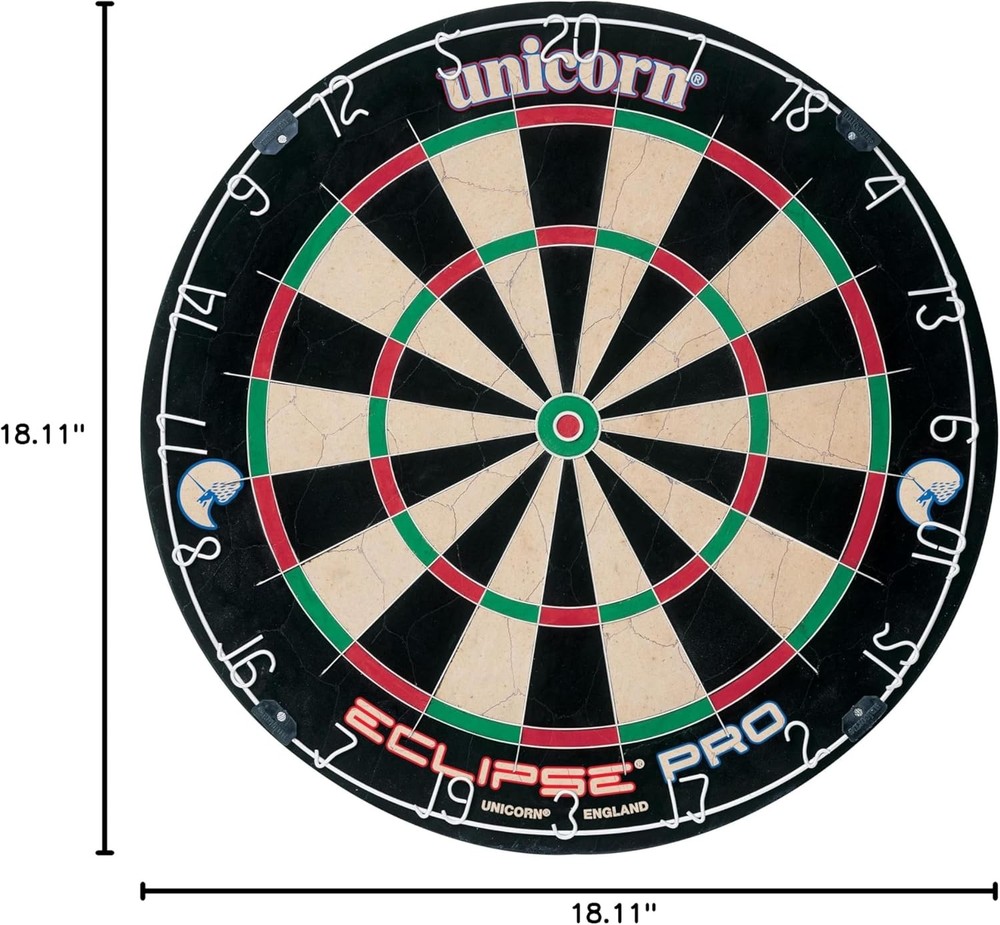 Eclipse Pro Dart Board With Ultra Slim Segmentation For Increased Scoring NEW