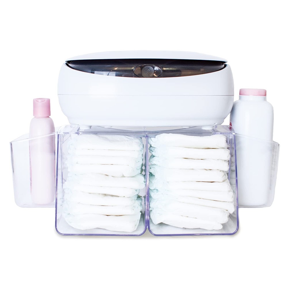 Babies Clear Changing Station Organizer Bins & Diaper Holder