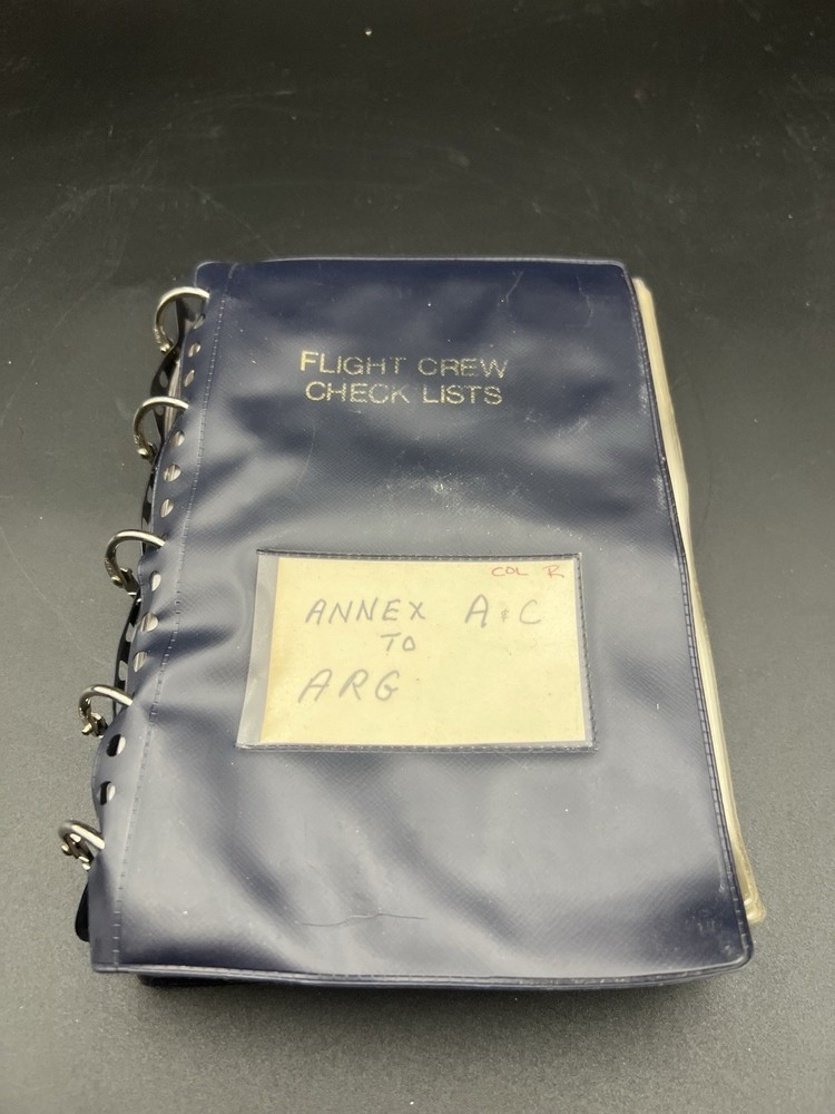 Military Flight Crew Checklists Binder w/ 2 Inserts