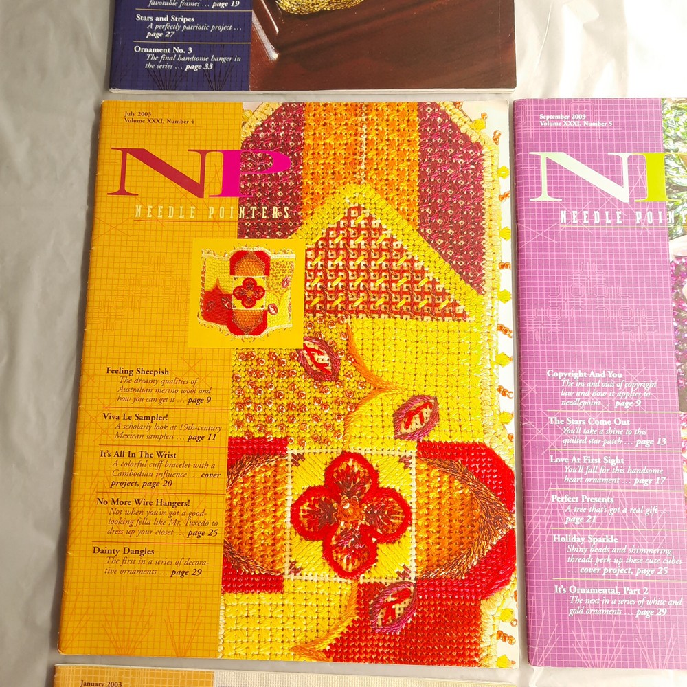 Needle Pointers Magazine Lot 2003 Partial Year 5 Issues