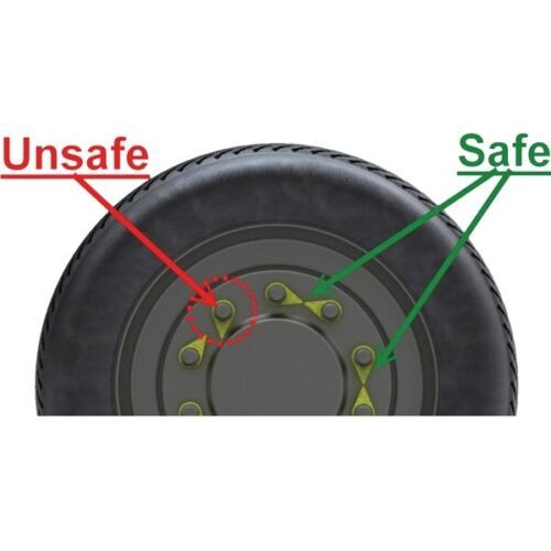 100pcs Size:33mm Wheel Check Loose Nut Indicator