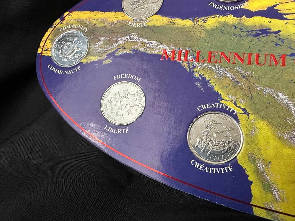 Millenium Quarters Collection 2000 Wide Board Map with Ingenuity, Pride etc.