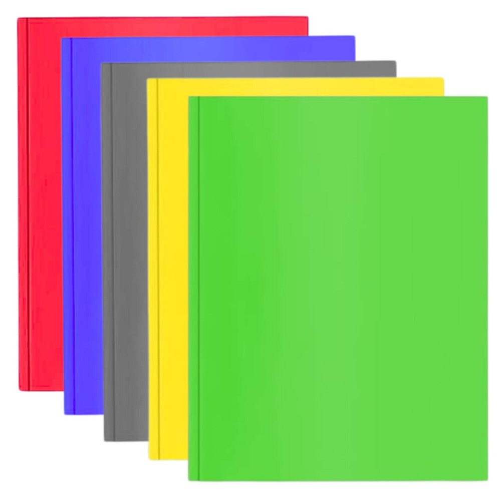 Two Pocket Folder with Prongs – Durable Poly Folders: 1 Pack