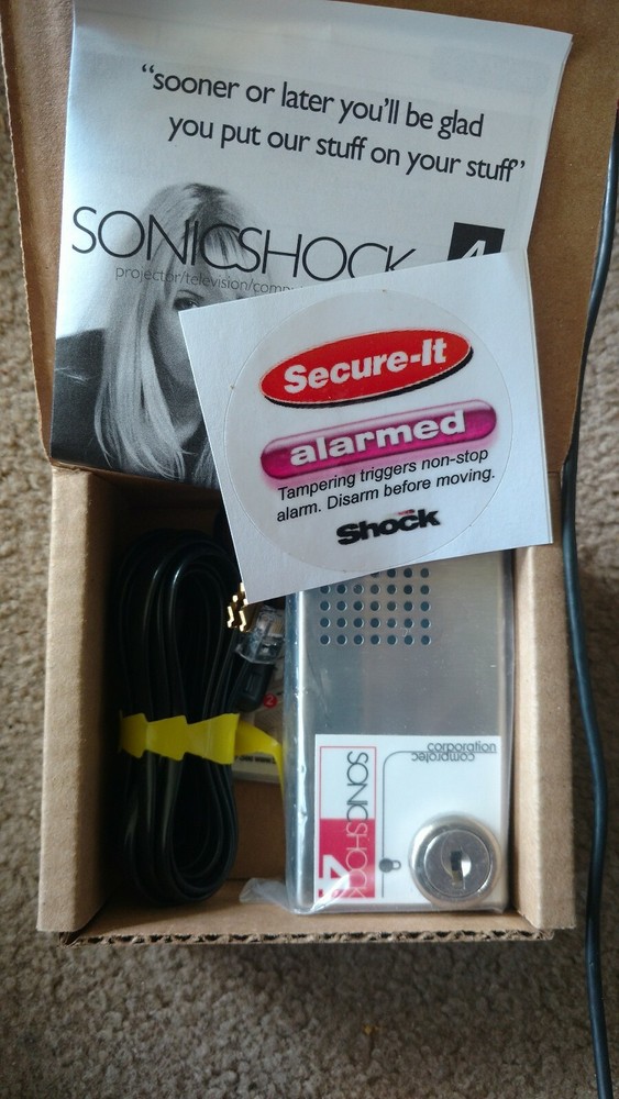 Secure It "Sonic Shock" Video and Computer Anti Theft Security Alarm