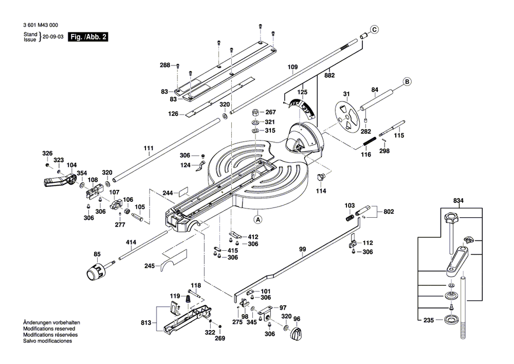 New Genuine Bosch 1609B05025 Lower guard