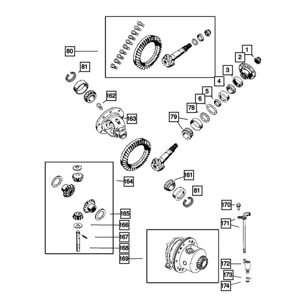 Pinion Nut OEM Mopar 6507901AA