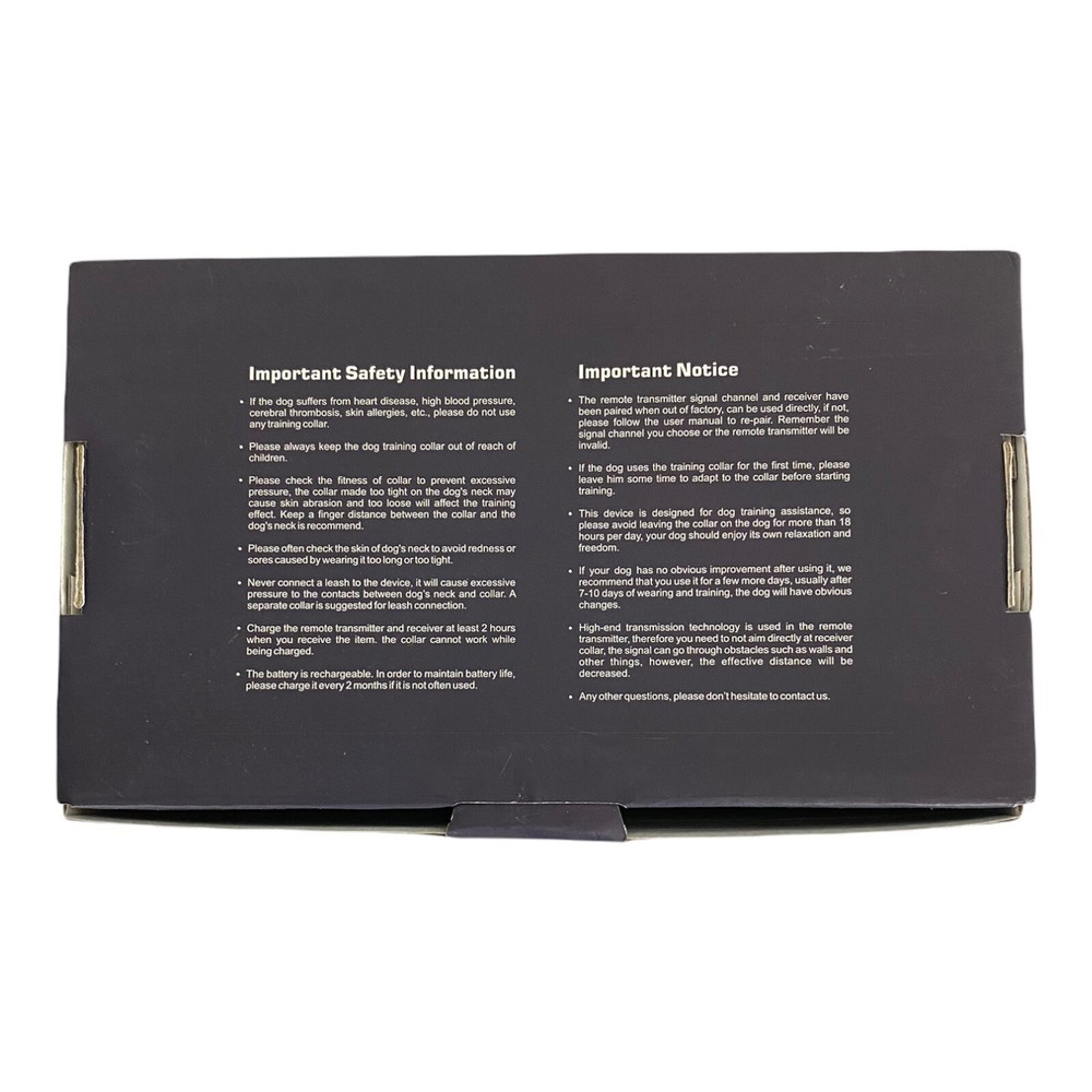 Dog Training Collar Waterproof Rechargeable Training Collar With 3300 ft Range