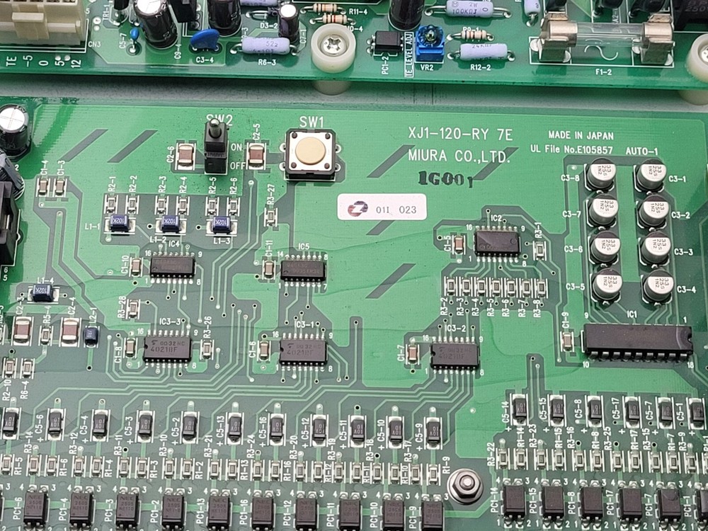MIURA XJ1-120-RY 7E Steam Boiler Operational Control Panel Board Working Pull
