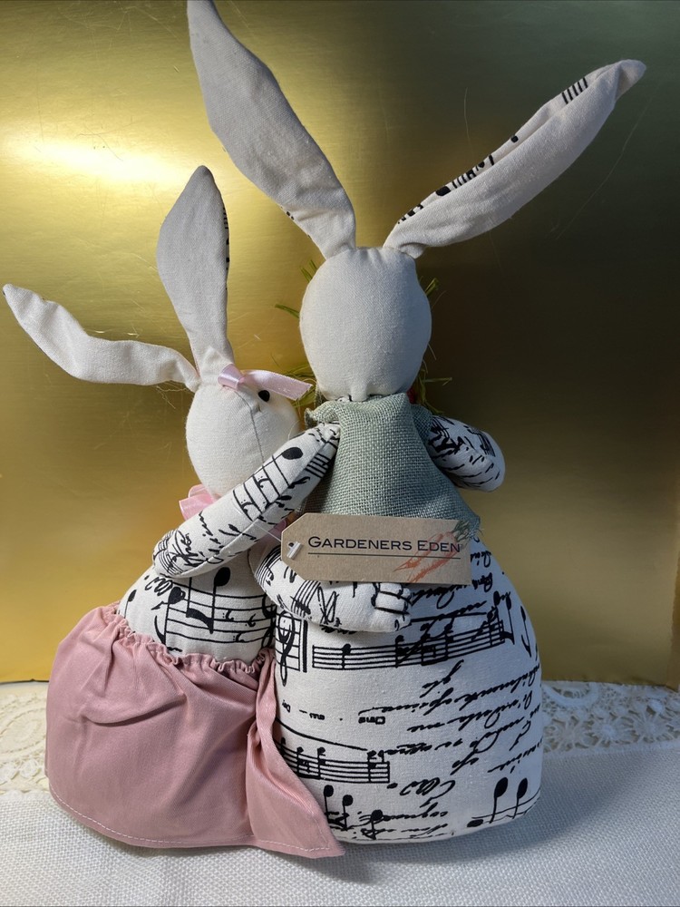 Hugging Cloth Easter Rabbits Stuffed Weighted Musical Note Material Carrot